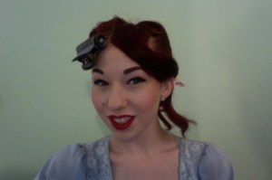 Using your hot roller clip to hold hot roller in place.