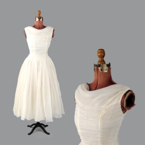 1950's wedding dress, from The Collectionary 