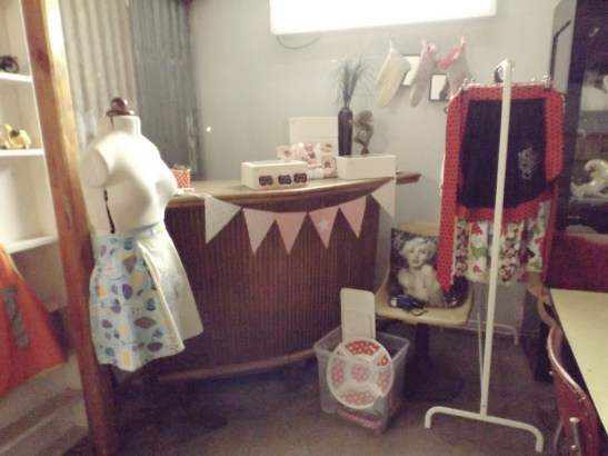 Sian’s beautiful handmade aprons. 